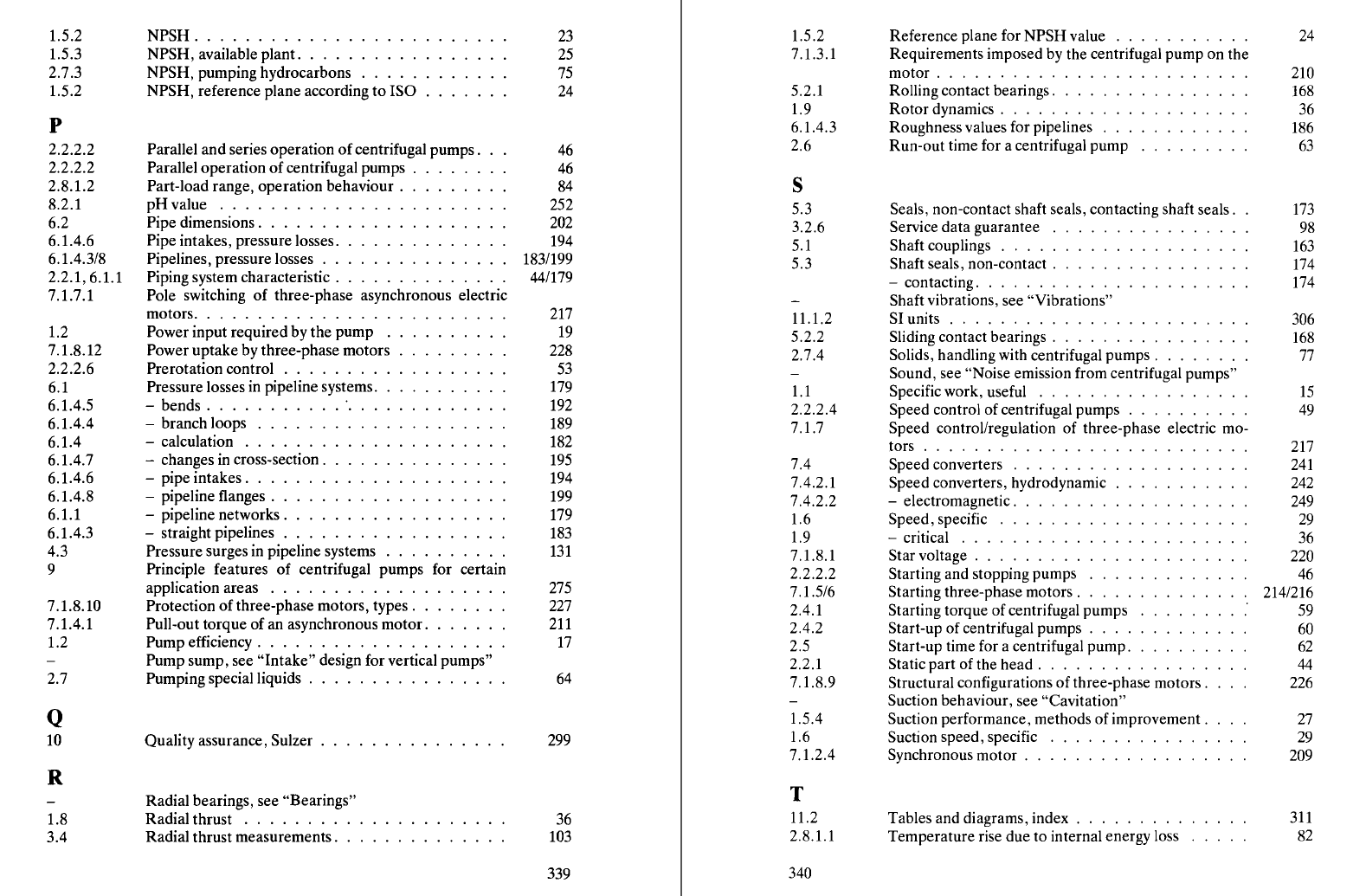 《苏尔寿离心泵手册》原版PDF